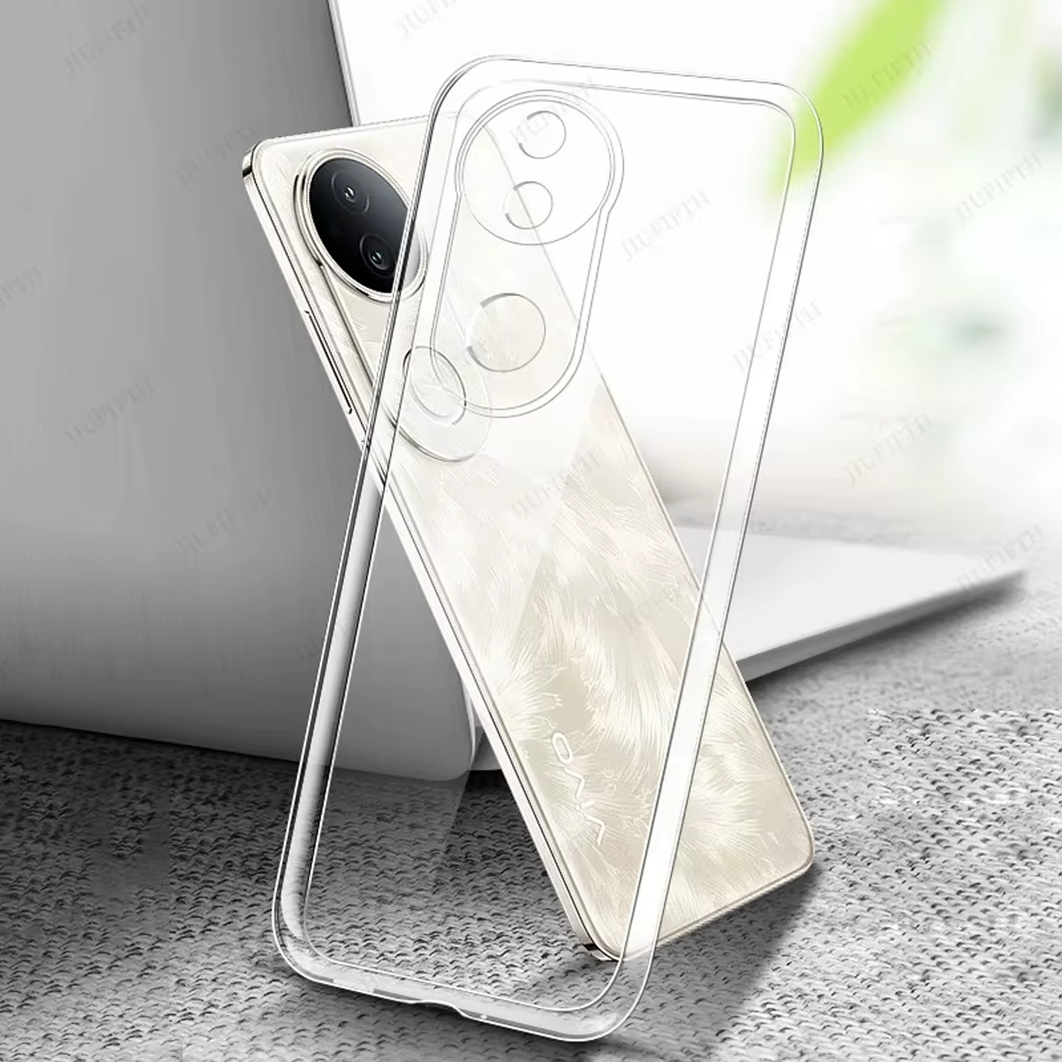 Microcase Vivo V50 5G ile Uyumlu Slim Serisi Soft TPU Silikon Kılıf - Şeffaf AL3324
