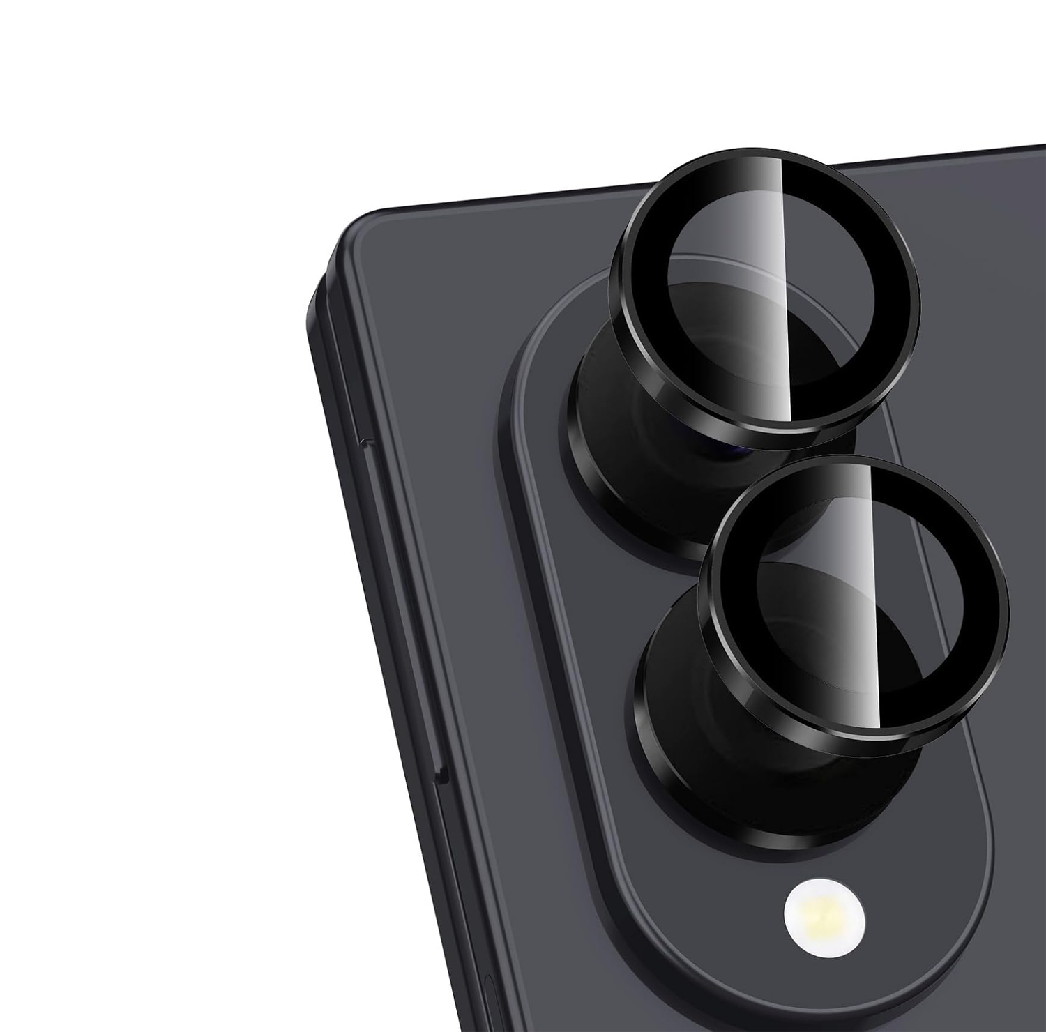 Microcase Samsung Z Fold 8 Kamera Camı Lens Koruyucu Halka Set - AL8114