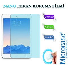 Microcase iPad Air 2 Delüx Serisi Universal Standlı Deri Kılıf - Turkuaz + Nano Esnek Ekran Koruma Filmi