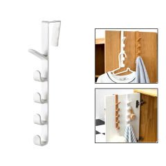 Microcase Taşınabilir Kapı Arkası Dikey 5 Kancalı Takı Eşya Çanta Şapka Kıyafet Askısı - AL4833 1  Adet