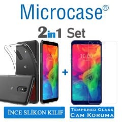 LG Q7 Prime - Q7 BTS Edition 0.2 mm Silikon Kılıf + CAM (SEÇİN)