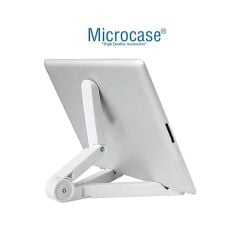 Microcase Apple iPad Pro 11 2025 için Macbook Çantası+Türkçe Bluetooth Klavye+Mouse+Tablet Standı Beyaz AL5164