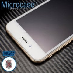 Microcase Huawei Mate 20 Lite Tam Kaplayan Çerçeveli Tempered Ekran Koruyucu - MAT SİYAH