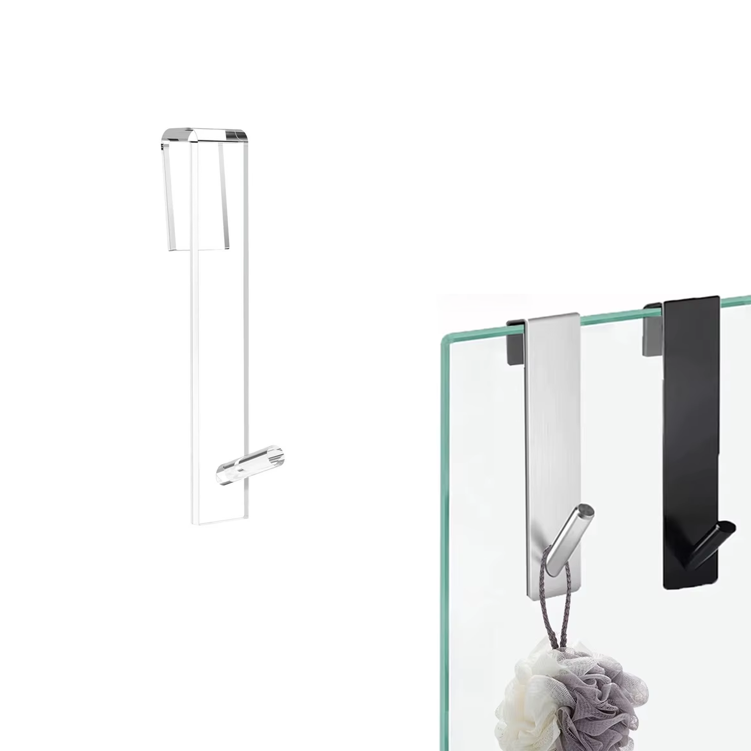 Microcase Sağlam Pleksi Malzemeden Şık Banyo Duşakabin Mutfak VB Alanlar İçin Askılık 1 Adet - AL4991