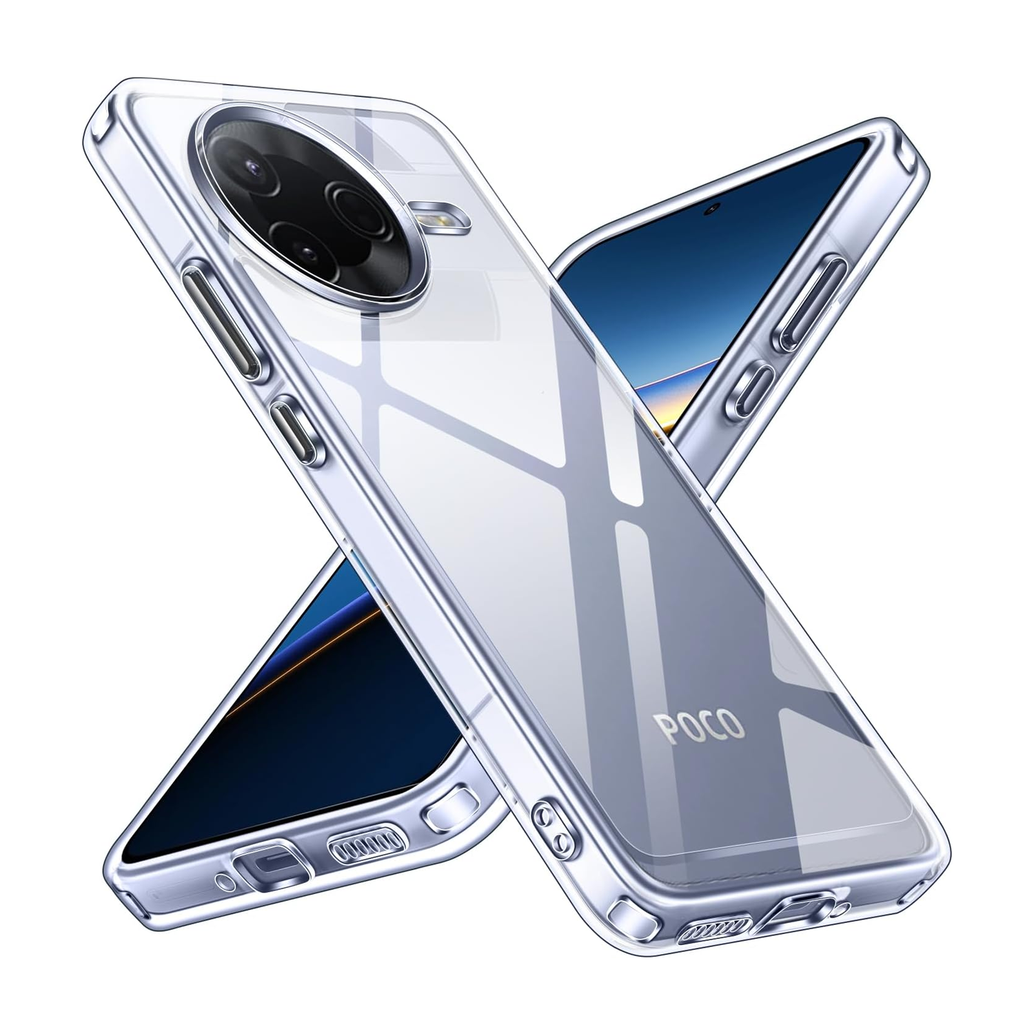 Microcase Xiaomi Redmi Poco F7 Ultra/K80 Pro ile Uyumlu Slim Serisi Soft TPU Silikon Kılıf - Şeffaf AL3324