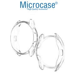 Microcase Samsung Galaxy Watch3 41 mm Önü Açık Tasarım Silikon Kılıf - Şeffaf