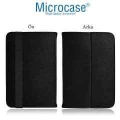 Microcase iPad Air 2 Delüx Serisi Universal Standlı Deri Kılıf - Siyah