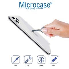 Microcase iPhone 11 Pro Max Arka Kapak için Tempered Glass Cam Koruma
