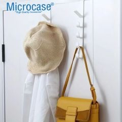 Microcase   Taşınabilir  Kapı Arkası Dikey 5 Kancalı  Takı Eşya Çanta   Şapka  Kıyafet  Askısı-AL4833 2 Adet
