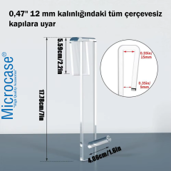 Microcase Sağlam Pleksi Malzemeden Şık Banyo Duşakabin Mutfak VB Alanlar İçin Askılık 2 Adet - AL4991