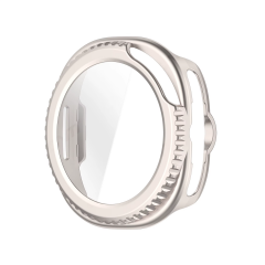 Microcase Samsung Galaxy Watch 8 40mm için Ekran Korumalı Sert Rubber Kılıf - AL3173