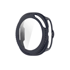 Microcase Samsung Galaxy Watch 8 40mm için Ekran Korumalı Sert Rubber Kılıf - AL3173