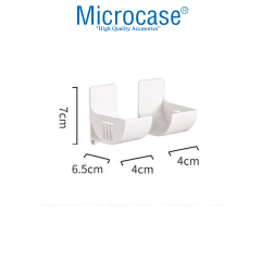 Microcase Sert ABS Plastik Çok amaçlı Mutfak Çöp Poşeti Rulo Streç Aluminyum Folyo Tutucu Organizer Set 1 Adet - AL4989