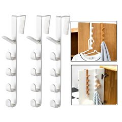 Microcase Taşınabilir Kapı Arkası Dikey 5 Kancalı Takı Eşya Çanta Şapka Kıyafet Askısı - AL4833 3 Adet