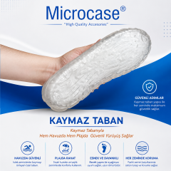 Microcase Unisex Şeffaf Deniz Ayakkabısı Nefes Alabilen Delikli Yapı Kaymaz Taban AL99099