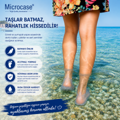 Microcase Unisex Şeffaf Deniz Ayakkabısı Nefes Alabilen Delikli Yapı Kaymaz Taban AL99099