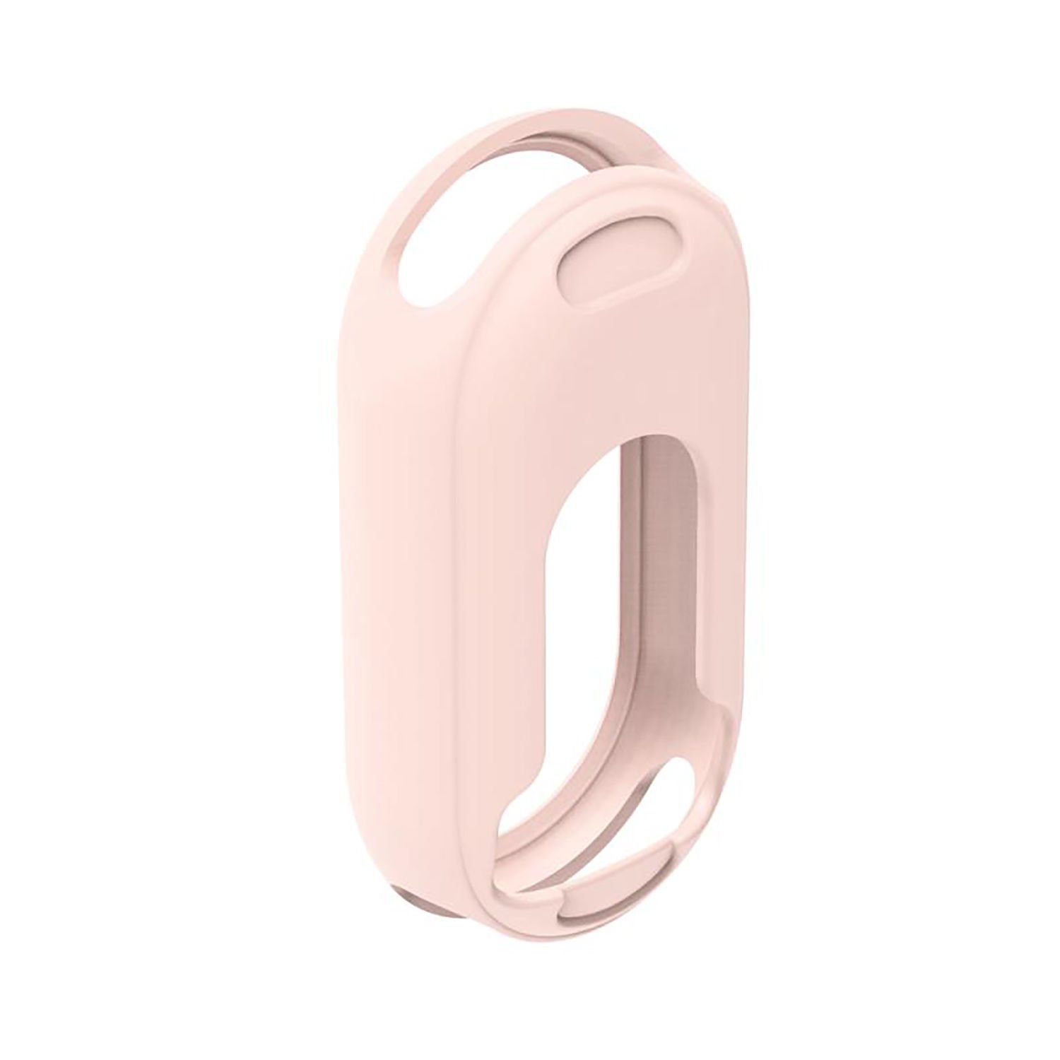 Microcase Xiaomi Mi Band 8 Önü Açık Mat Silikon Kılıf - AL3172 Pudra Pembe