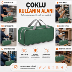 Microcase Su Geçirmez El Tutacaklı Takım ve Hırdavat Çantası AL5640