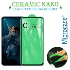 Microcase Huawei Honor 20 - Nova 5T Tam Kaplayan Esnek Ceramic Nano Ekran Koruma - Siyah