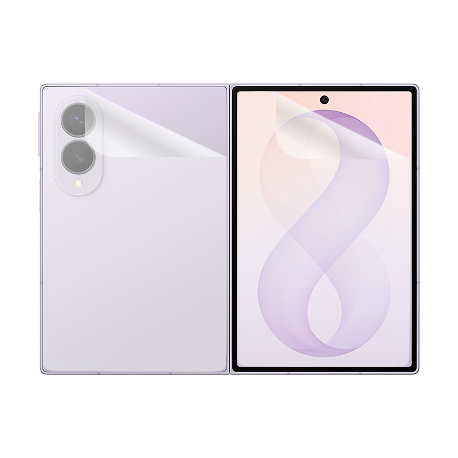 Microcase Samsung Z Fold 8 Esnek Ön Arka Koruma Filmi - AL3426