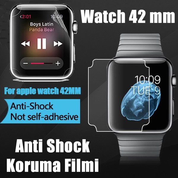Apple Watch 42 mm Nano Glass Esnek Cam Ekran Koruma Filmi
