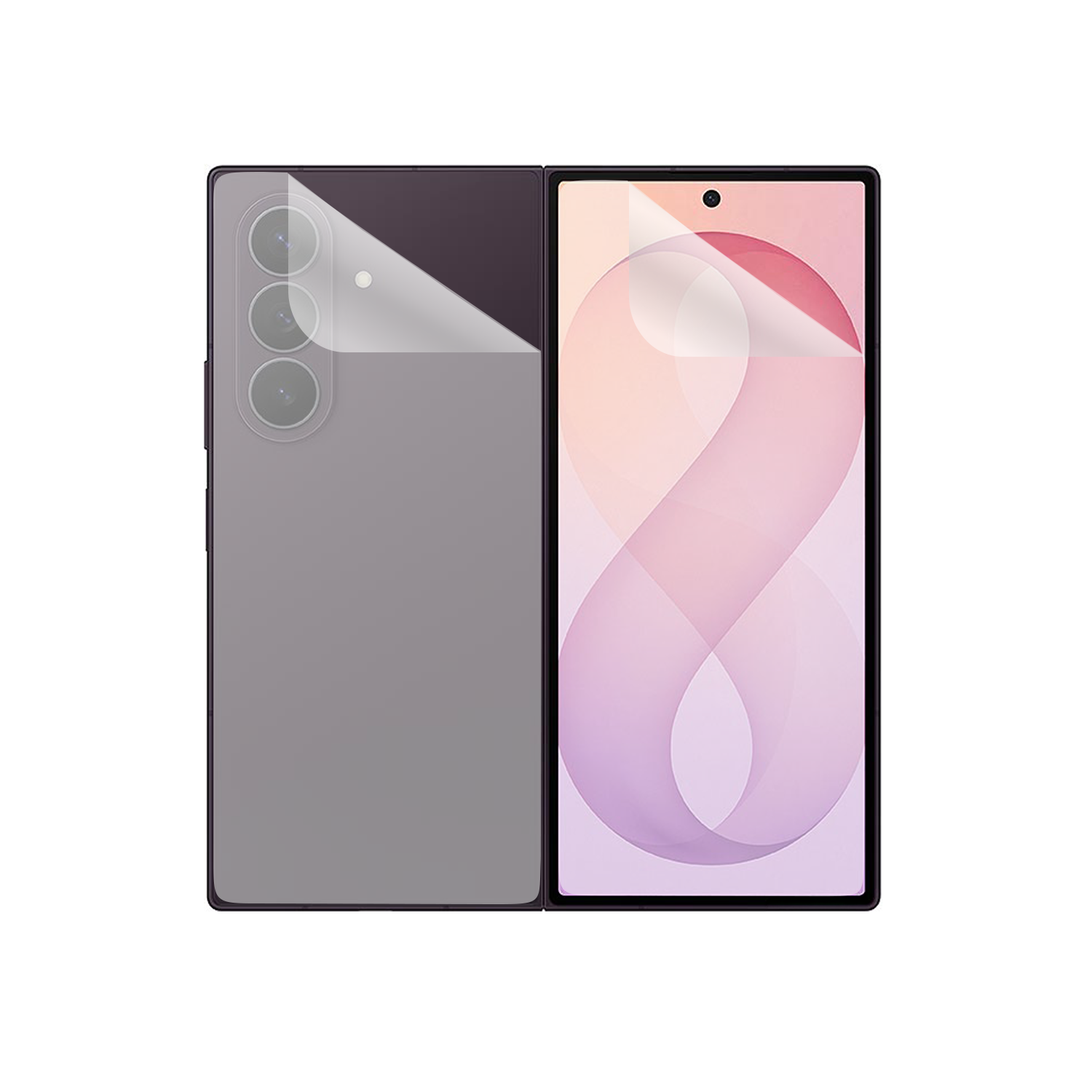 Microcase Samsung Galaxy Z Fold 8 Ultra Esnek Ön Arka Koruma Filmi - AL3426
