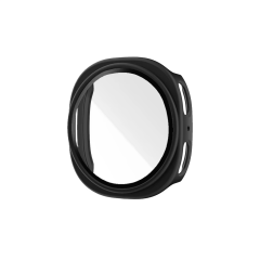 Microcase Samsung Galaxy Watch 8 Classic 46mm için Ekran Korumalı Sert Rubber Kılıf - AL3173