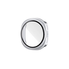 Microcase Samsung Galaxy Watch 8 Classic 46mm için Ekran Korumalı Sert Rubber Kılıf - AL3173