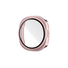 Microcase Samsung Galaxy Watch 8 Classic 46mm için Ekran Korumalı Sert Rubber Kılıf - AL3173