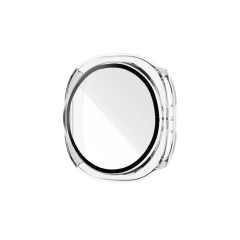 Microcase Samsung Galaxy Watch 8 Classic 46mm için Ekran Korumalı Sert Rubber Kılıf - AL3173