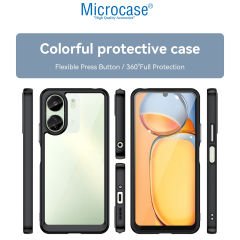 Microcase Xiaomi Redmi 13C 4G Shield Serisi Darbeye Dayanıklı Yarı Esnek Plastik Tpu Kılıf - AL8100