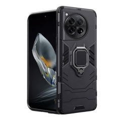 Microcase Oneplus 12 5G Batman Serisi Yüzük Standlı Armor Kılıf - Siyah AL3349