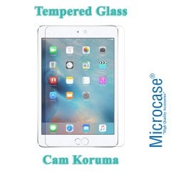 Microcase iPad Mini 4 Delüx Serisi Universal Standlı Deri Kılıf - Pembe + Tempered Glass Cam Koruma