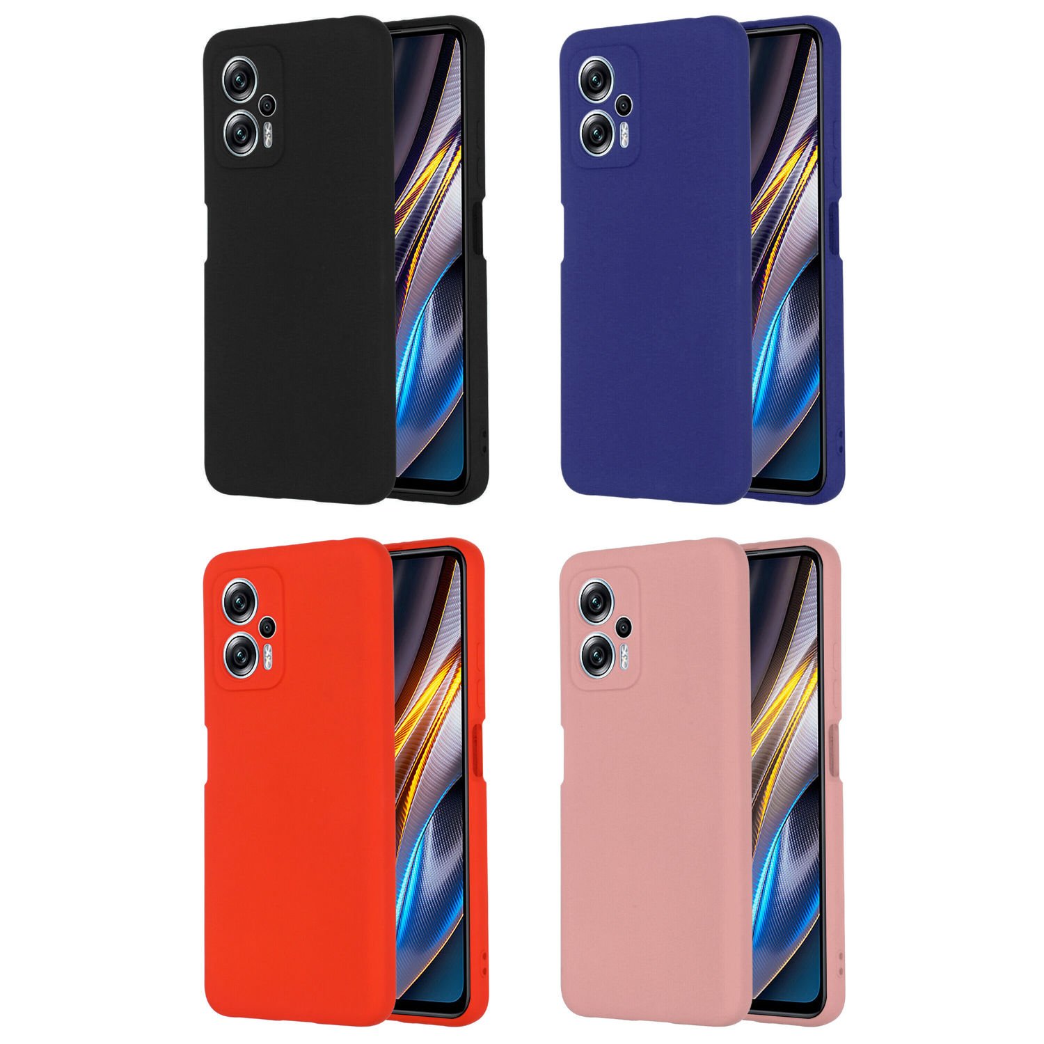 Microcase Xiaomi Redmi Note 11T / 11T Pro/Poco X4 GT CamPRO Serisi Kamera Korumalı Silikon Kılıf - AL3427