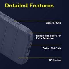 Microcase Xiaomi Poco M6 Pro 5G-Redmi 12 5G Miami Serisi Darbeye Dayanıklı Silikon Kılıf - AL3420