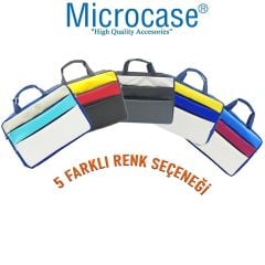 Microcase Honor Pad X9 11.5 inch ile uyumlu Tablet Macbook Laptop Tablet Çantası 2 Bölmeli AL4821 Krem Turkuaz Bej