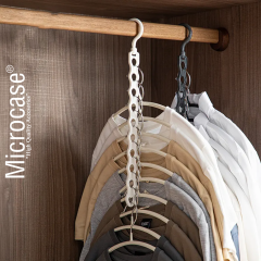 Microcase Sert ABS Plastik 360 Döner 10 Gözlü Fonksiyonel Elbise Askısı Çoklayıcı 2 Adet - AL4985