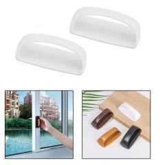 Microcase Plastik Yapışkanlı Sürgülü Pencere Çekmece Kapı Kolu Tutacağı-AL4834 2 Adet