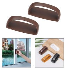 Microcase Plastik Yapışkanlı Sürgülü Pencere Çekmece Kapı Kolu Tutacağı-AL4834 2 Adet