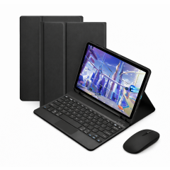 Microcase Honor Pad 10 12.1 inch Tablet Uyumlu Bluetooth Touchpad Klavye+Bluetooth Mouse+Standlı Kılıf-BKK7