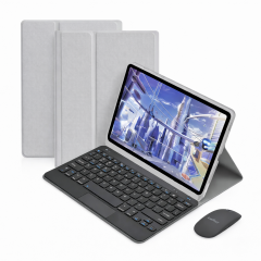 Microcase Honor Pad 10 12.1 inch Tablet Uyumlu Bluetooth Touchpad Klavye+Bluetooth Mouse+Standlı Kılıf-BKK7