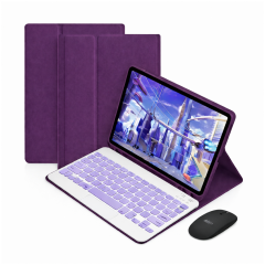 Microcase Honor Pad 10 12.1 inch Tablet Uyumlu Bluetooth Touchpad Klavye+Bluetooth Mouse+Standlı Kılıf-BKK7