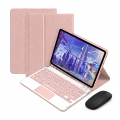 Microcase Honor Pad 10 12.1 inch Tablet Uyumlu Bluetooth Touchpad Klavye+Bluetooth Mouse+Standlı Kılıf-BKK7