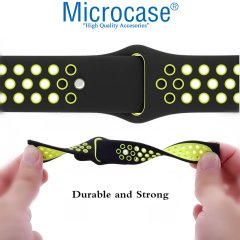 Microcase Samsung Galaxy Watch 46 mm için Delikli Silikon Kordon Kayış - KY13