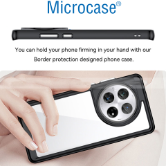 Microcase Oneplus 12 5G Shield Serisi Darbeye Dayanıklı Yarı Esnek Plastik Tpu Kılıf - AL8100