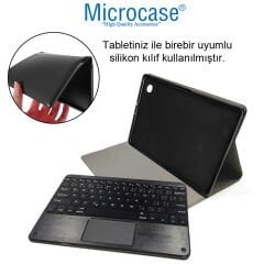 Microcase Honor Pad X8 10.1 inch Tablet Bluetooth Touchpad Klavye + Bluetooth Mouse + Standlı Kılıf - BKK7