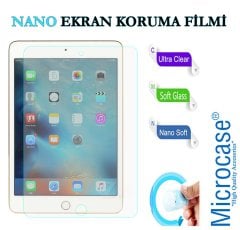 Microcase iPad Mini 4 Delüx Serisi Universal Standlı Deri Kılıf - Turkuaz + Nano Esnek Ekran Koruma Filmi