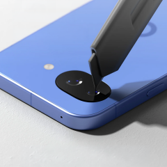 Microcase Google Pixel 10A İle Uyumlu Kamera Lens Koruma Halkası - Kapalı Tasarım -Siyah AL3401