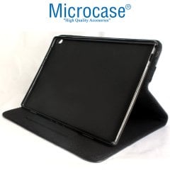 Microcase Lenovo Tab E10 TB-X104F Alfa Book Case PU Deri Standlı Kılıf - Siyah
