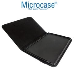 Microcase Lenovo Tab E10 TB-X104F Alfa Book Case PU Deri Standlı Kılıf - Siyah